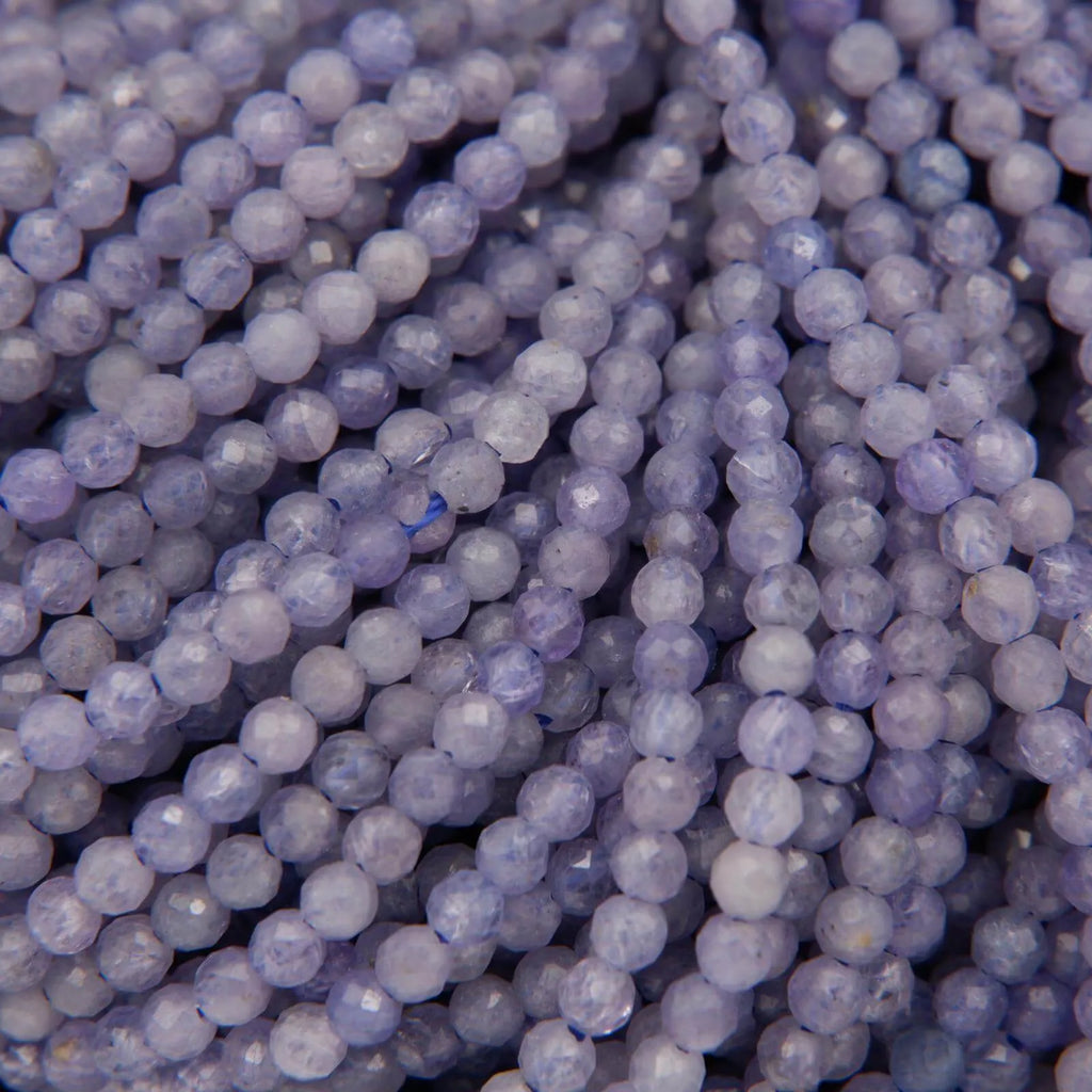 Tanzanite · Microfaceted · Round · 2mm, Tejas Beads, Beads