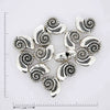 Ammonite snail silver jewelry findings.