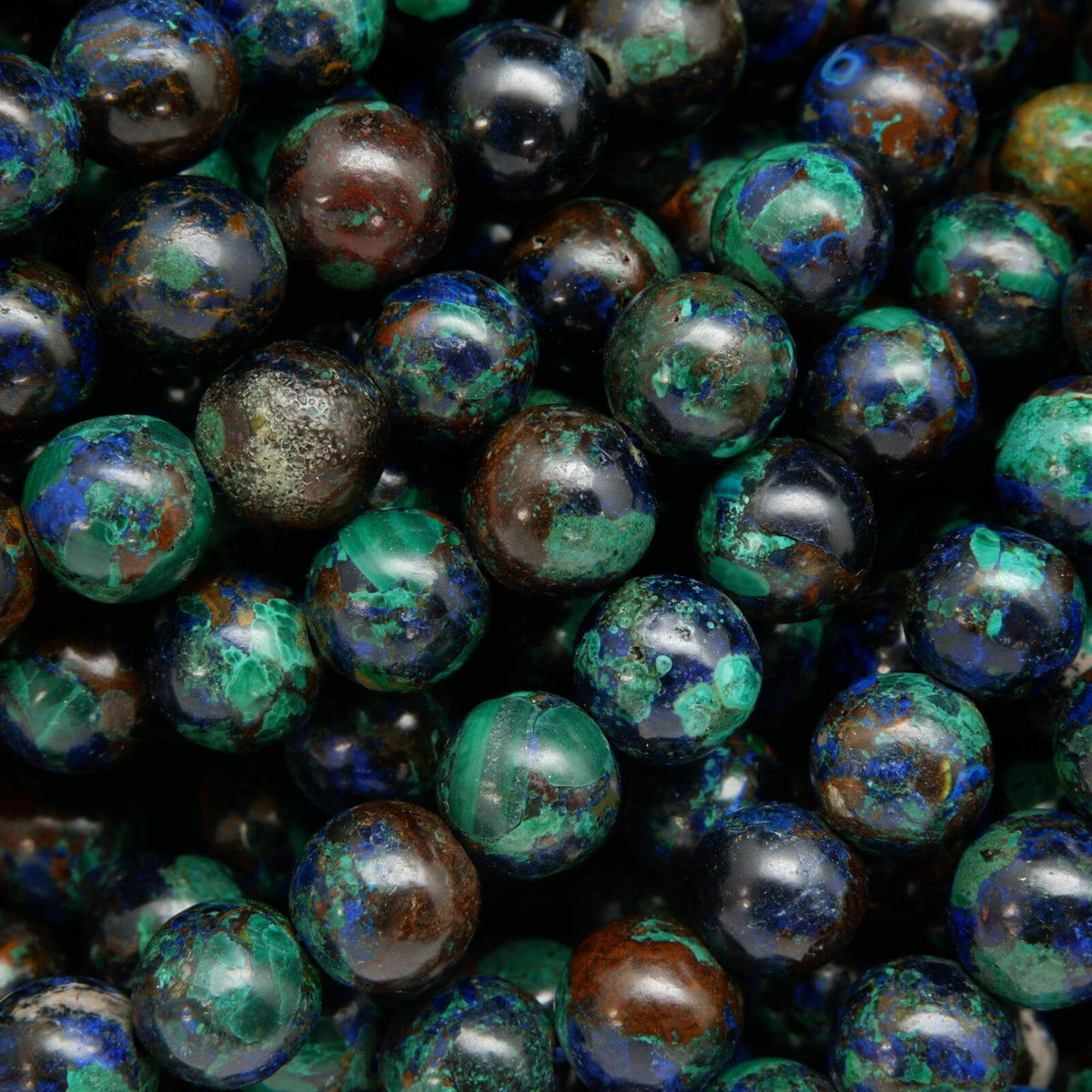 azurite malachite beads