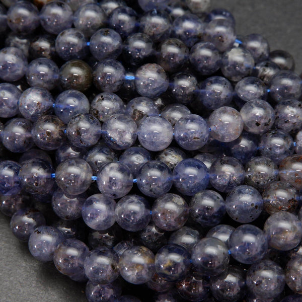 Bright Purple and White Striped Beads, Chunky Bead Mix for Jewelry, La