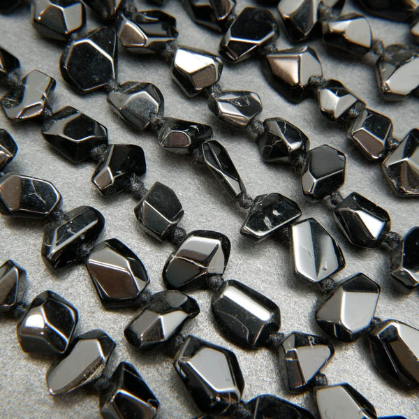 AAA Black Spinel Grey Coated Micro Faceted 2mm Beads - RB552