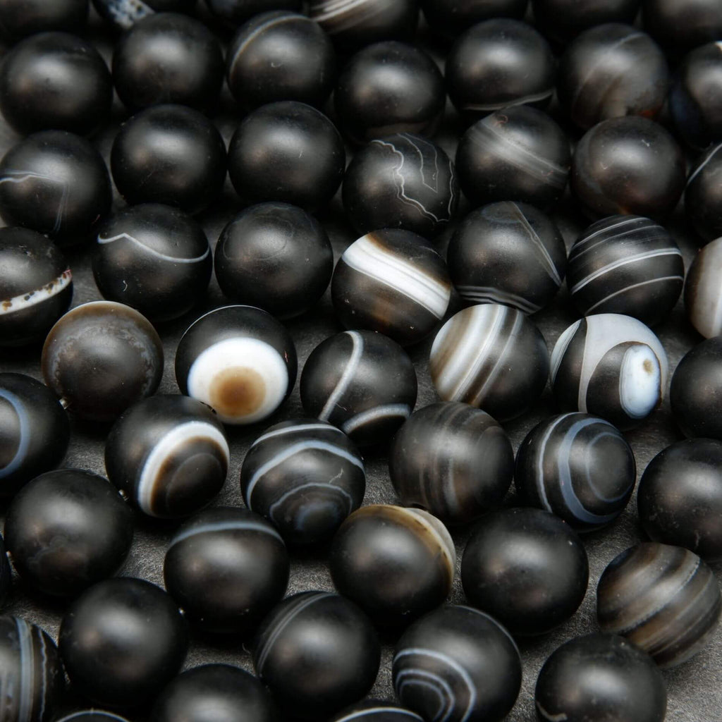 Sardonyx Agate · Matte · Round · 4mm, 6mm, 8mm, 10mm, Bead, Tejas Beads