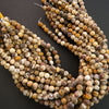 Matte Finish Brown Zebra Jasper Beads For Jewelry Making.