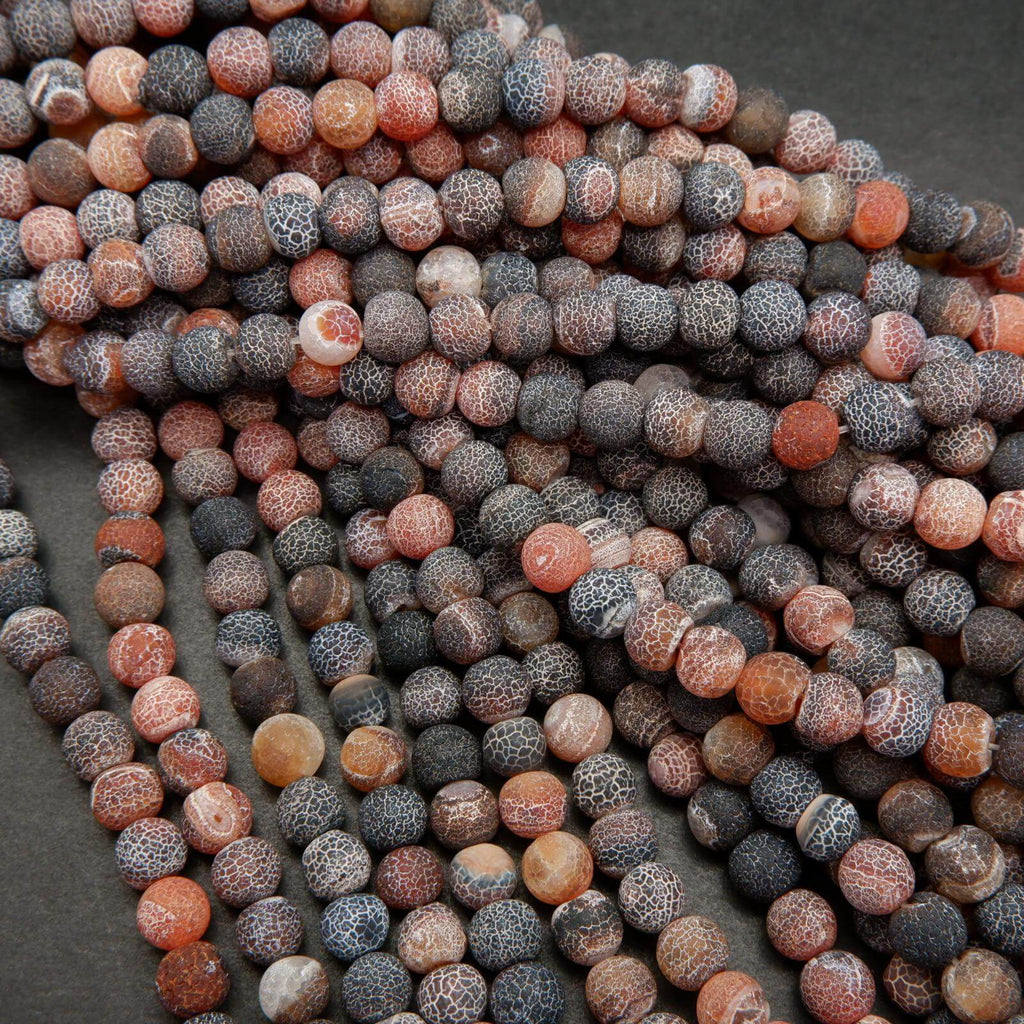 Dragon Vein Agate Beads.