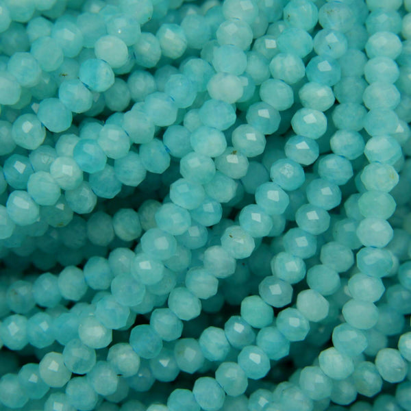 5x8mm Dark Blue Jade Rondelle Beads