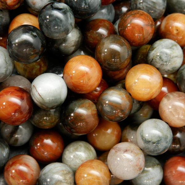 About Natural Gemstone Bead Sets Loose Round Gemstone Beads - Temu