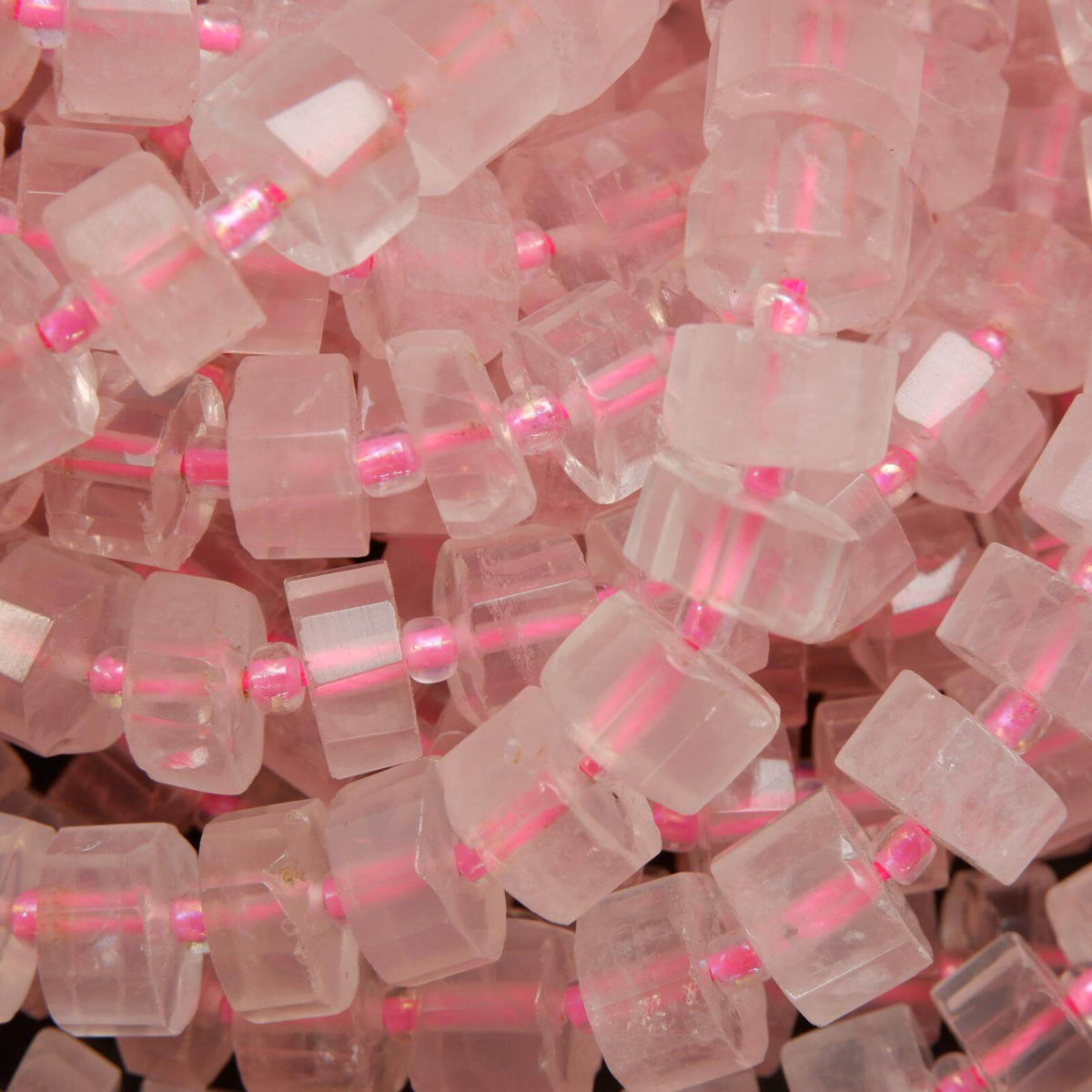 Rose Quartz Beads - Pink Gemstone Beads for Jewelry Making– Tejas Beads