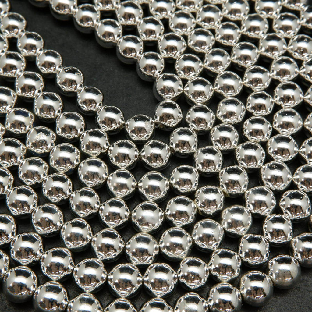 Hematite Hemalyke Beads, Round, 2mm 3mm 4mm 6mm 8mm 10mm 12mm, Strand  Length 15.5'' - Dearbeads