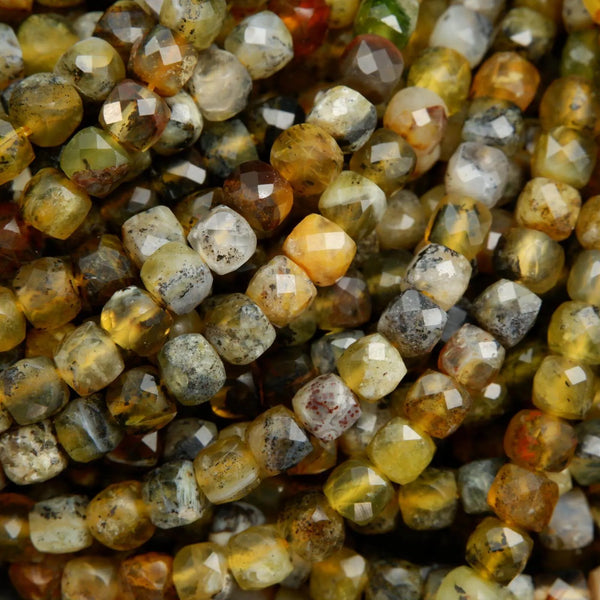 Elastic Bracelet of Tiny Faceted Gemstone Beads -  Sweden